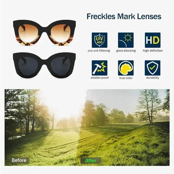 NWT Freckles Mark Sunglasses (2 pairs) - Picture 5 of 7